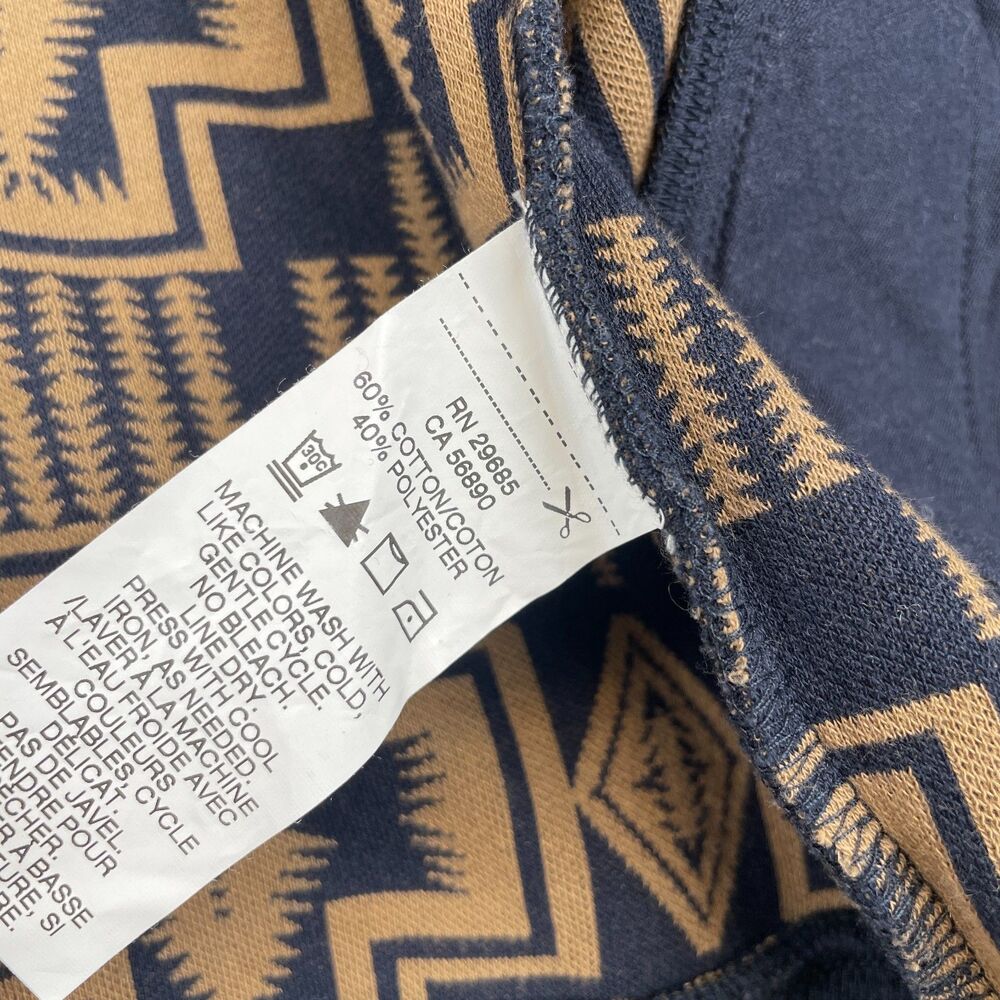 Pendleton Navy Blue Lightweight Jacket With Tan P… - image 8